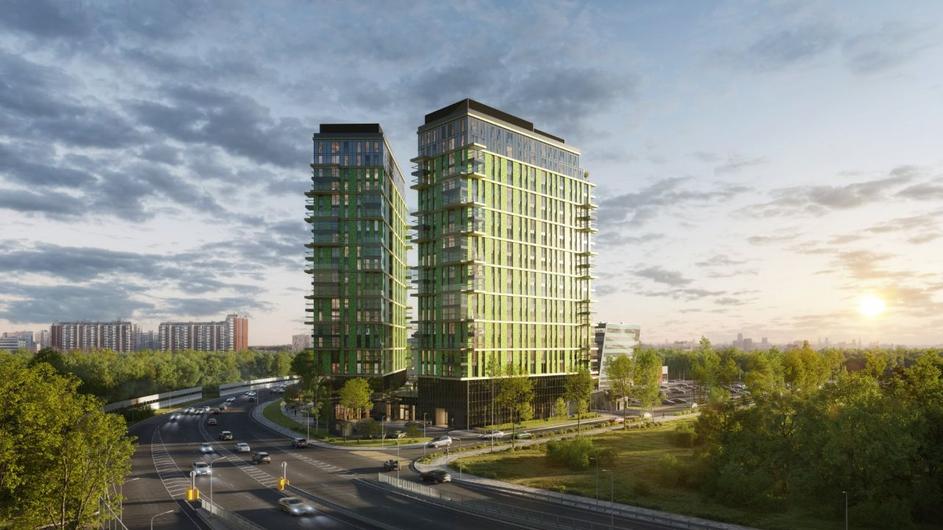 ЖК Upside Towers и ЖК ФизтехСити рассветные виды 7
