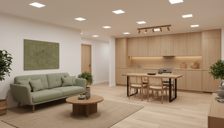 Дизайн 1-комнатной квартиры 36.59 м² в стиле Эко: для двух детей - статья журнала RedCat