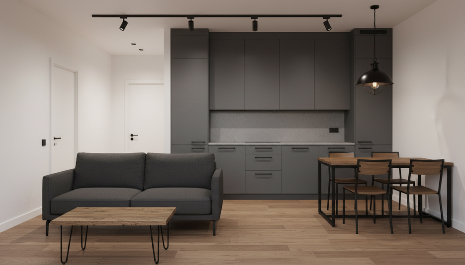 Дизайн студии 27.5 м² в стиле Лофт: для пары - статья журнала RedCat