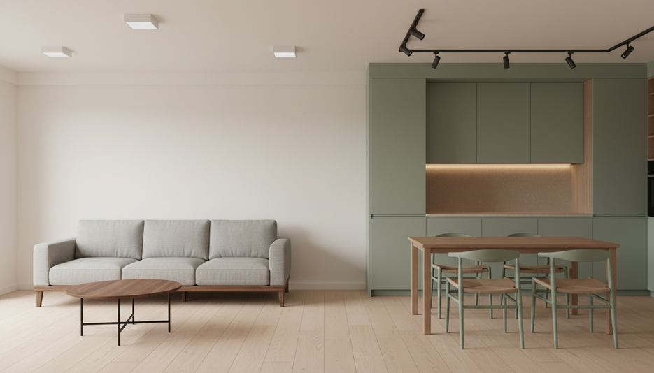 Дизайн 2-комнатной квартиры 62.6 м² в стиле Japandi: Для home office - статья журнала RedCat