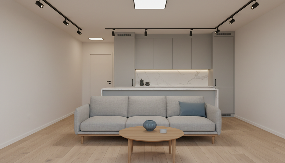Дизайн 2-комнатной квартиры 36.67 м² в скандинавском стиле: для семьи с ребёнком - статья журнала RedCat