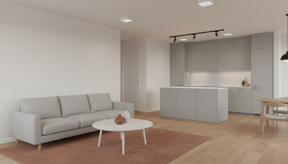 Дизайн 3-комнатной квартиры 63.6 м² в стиле Скандинавский: Для семьи с ребёнком - статья журнала RedCat