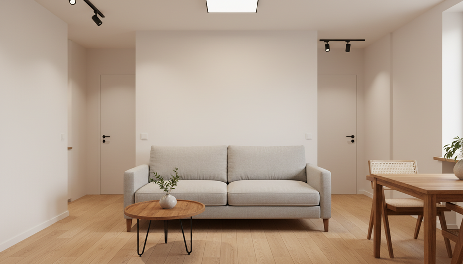 Дизайн 1-комнатной квартиры 38.94 м² в стиле Эко: для home office - статья журнала RedCat