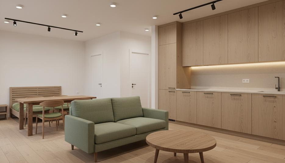 Дизайн 2-комнатной квартиры 53.65 м² в стиле Эко: для аренды - статья журнала RedCat