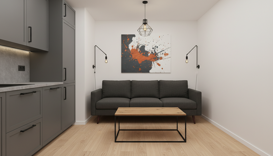 Дизайн 2-комнатной квартиры 79 м² в стиле лофт: для home office - статья журнала RedCat