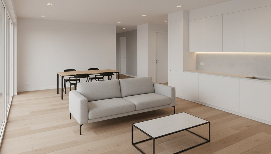 Дизайн 4-комнатной квартиры 95 м² в стиле Минимализм: Для home office - статья журнала RedCat