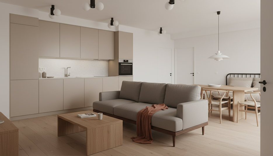 Дизайн 2-комнатной квартиры 66.2 м² в стиле Japandi: Для двух детей - статья журнала RedCat