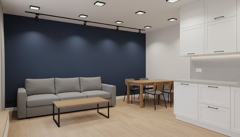 Дизайн 2-комнатной квартиры 54.64 м² в стиле Практичный с акцентами: Для аренды - статья журнала RedCat