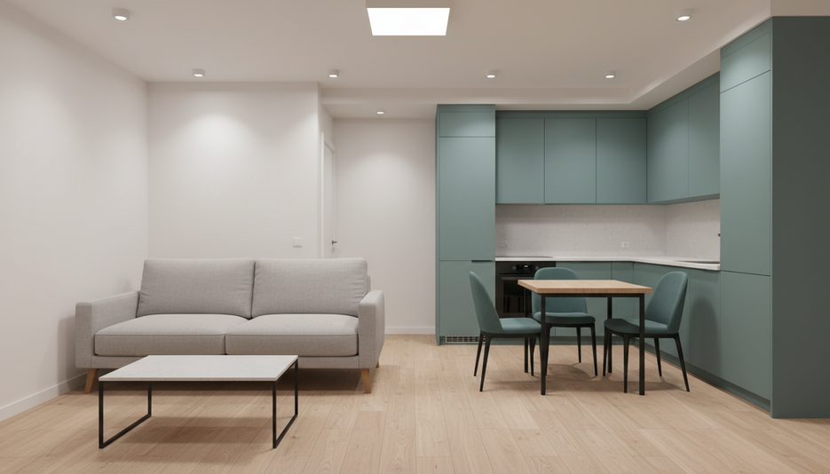 Дизайн 1-комнатной квартиры 24.6 м² в стиле Современный: для home office - статья журнала RedCat