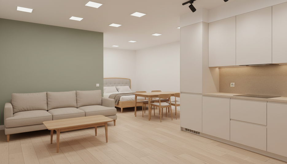 Дизайн 3-комнатной квартиры 60.48 м² в стиле Светлый-уютный: для двух детей - статья журнала RedCat