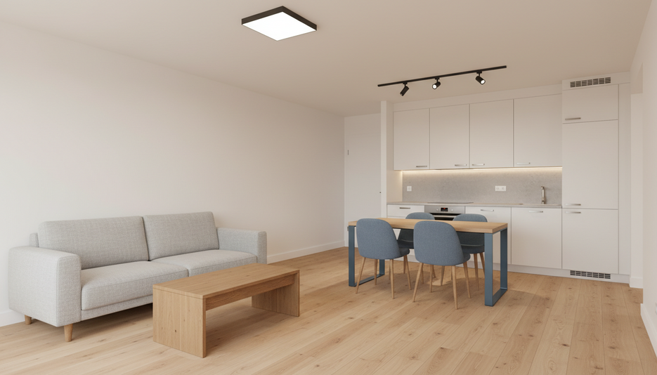Дизайн 2-комнатной квартиры 44.1 м² в стиле Светлый-уютный: Для аренды - статья журнала RedCat