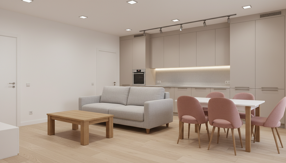 Дизайн 2-комнатной квартиры 43.6 м² в уютном светлом стиле: для пары - статья журнала RedCat