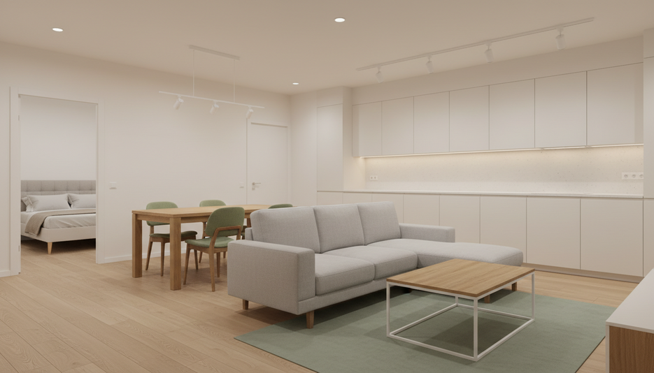 Дизайн 3-комнатной квартиры 55.3 м² в уютном светлом стиле: для пары - статья журнала RedCat