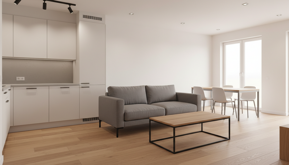 Дизайн 1-комнатной квартиры 39.38 м² в современном стиле: для двух детей - статья журнала RedCat