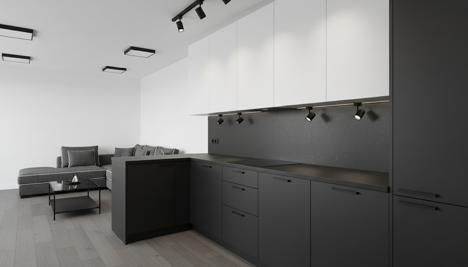 Дизайн 2-комнатной квартиры 62.45 м² в контрастном стиле: для аренды - статья журнала RedCat
