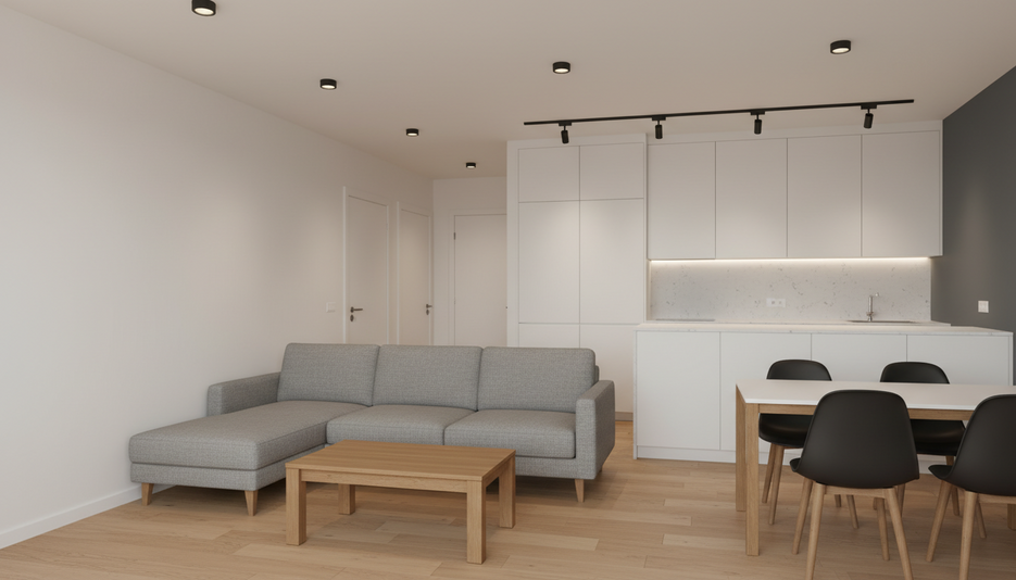 Дизайн 2-комнатной квартиры 74.5 м² в стиле минимализм: для home office - статья журнала RedCat