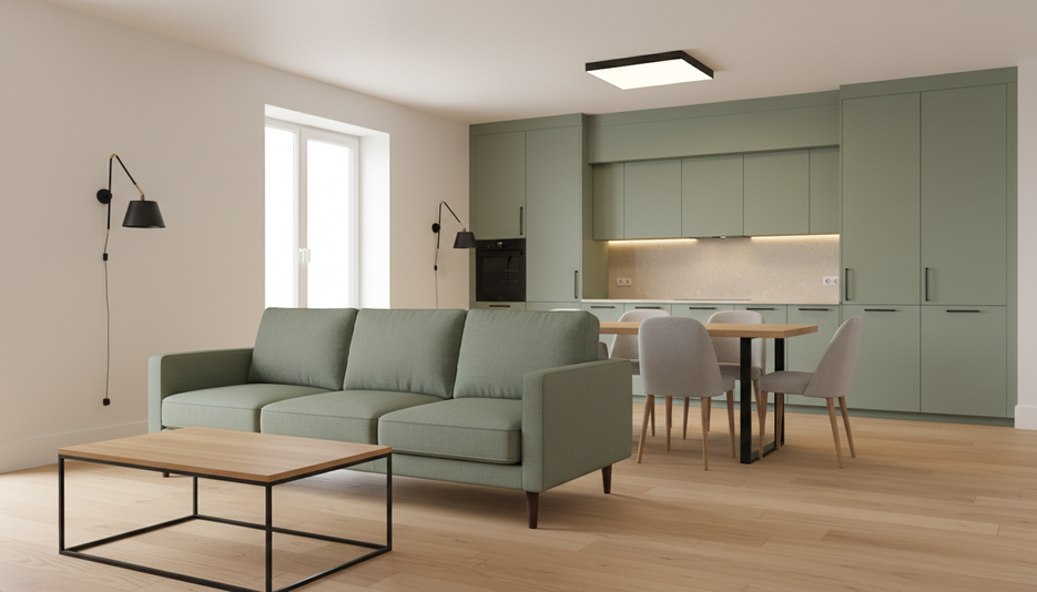 Дизайн 3-комнатной квартиры 87,19 м² в спокойном стиле: для пары - статья журнала RedCat