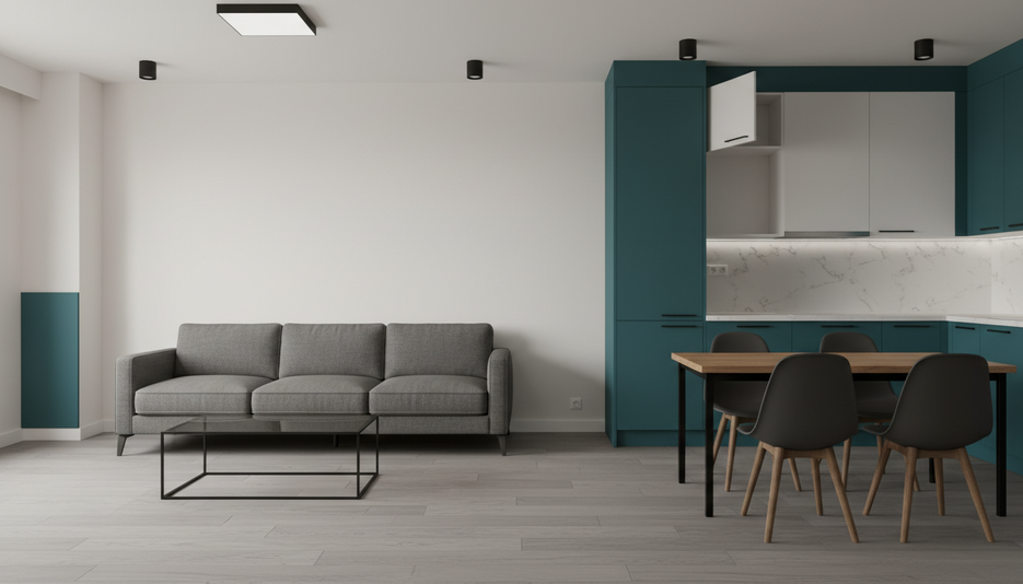Дизайн 2-комнатной квартиры 68,34 м² в практичном стиле с акцентами: для аренды - статья журнала RedCat