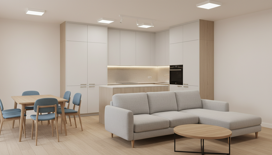 Дизайн 3-комнатной квартиры 88,4 м² в уютном светлом стиле: для семьи с ребёнком